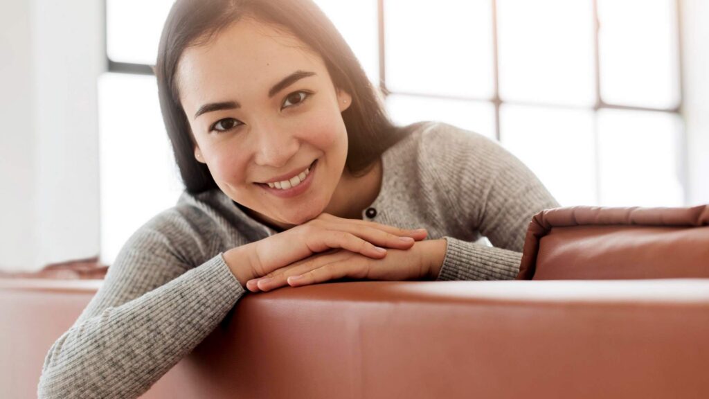 Close-up of smiling woman during Hormone Replacement Therapy for Women in Centennial, CO appointment