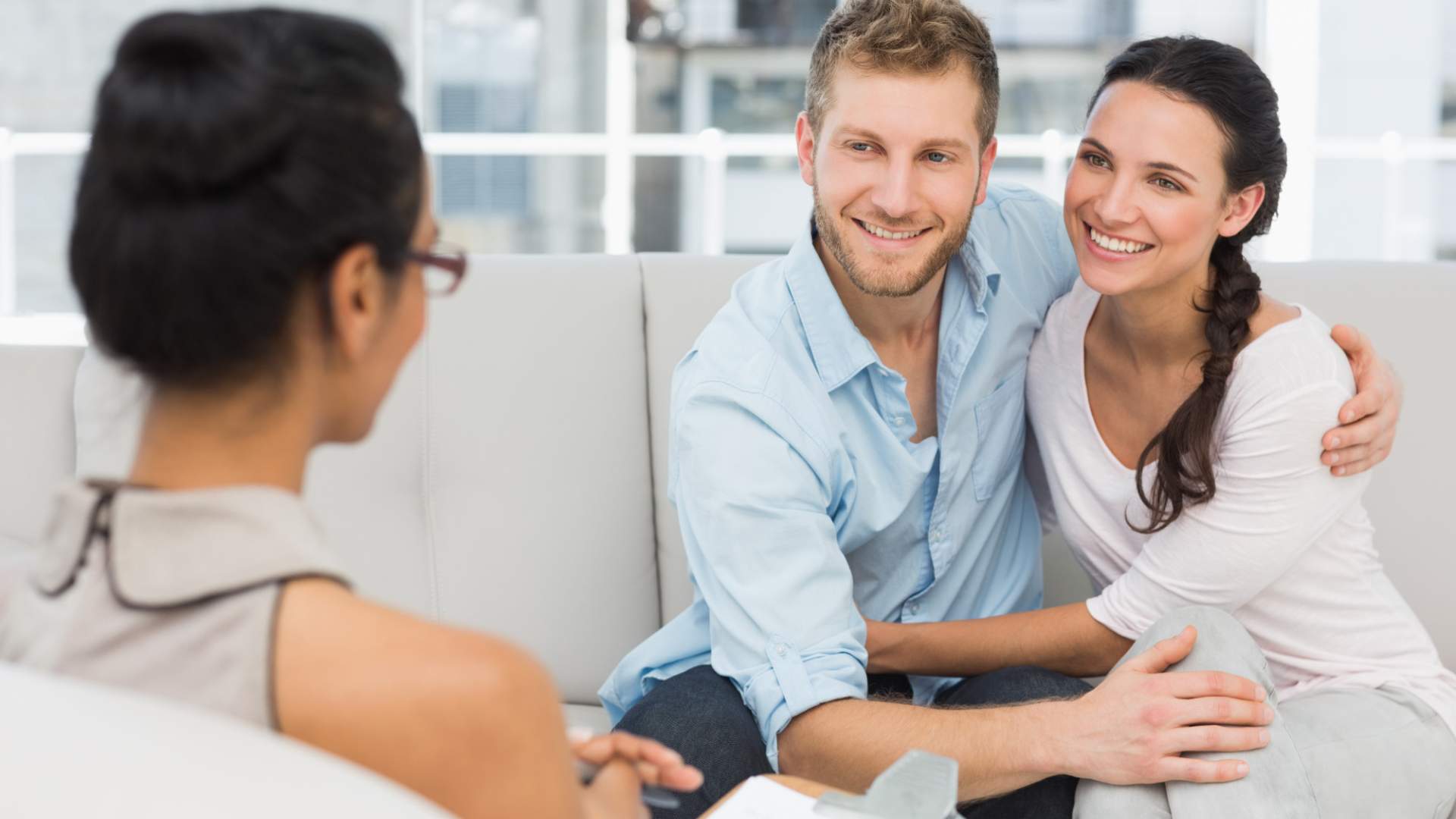Tender moment between partners finding healing through Ketamine for Postpartum Depression in Centennial, CO